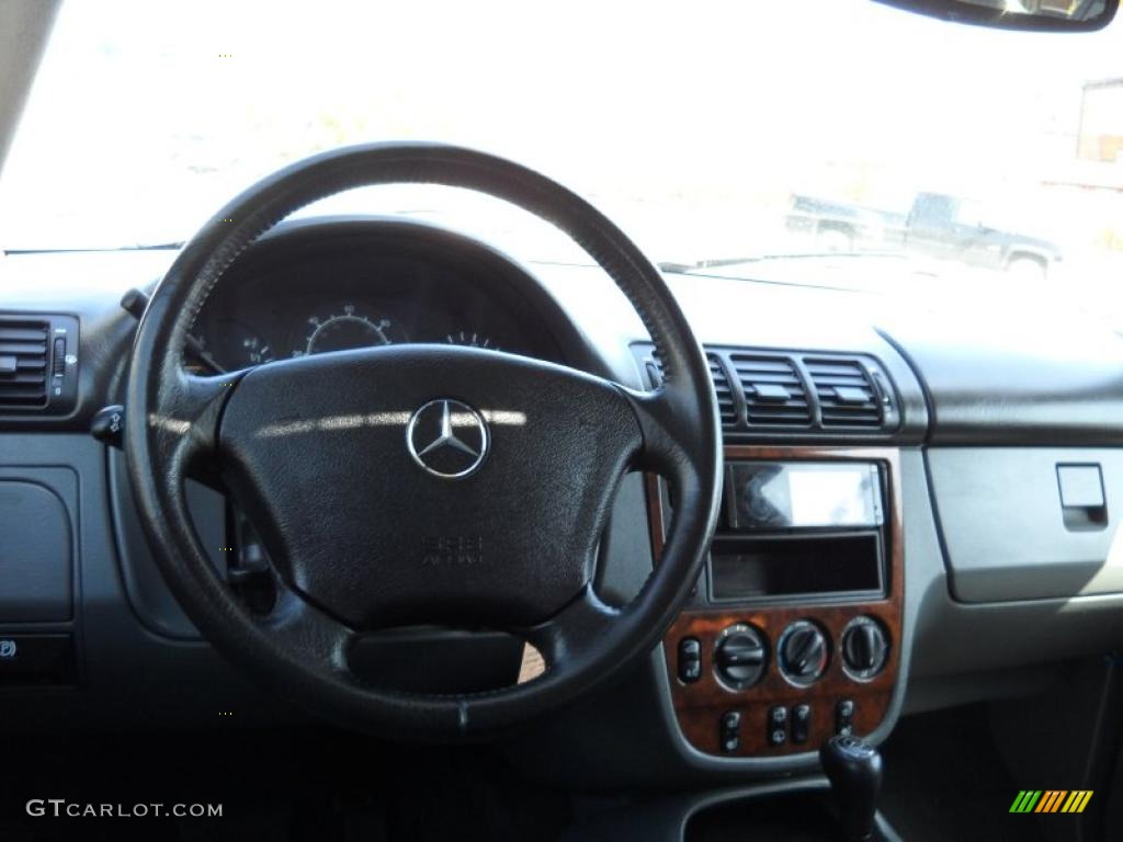 1999 ML 320 4Matic - Azure Blue Metallic / Grey photo #11