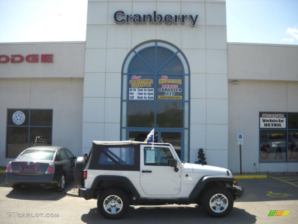 2009 Wrangler X 4x4 - Stone White / Dark Slate Gray/Medium Slate Gray photo #1