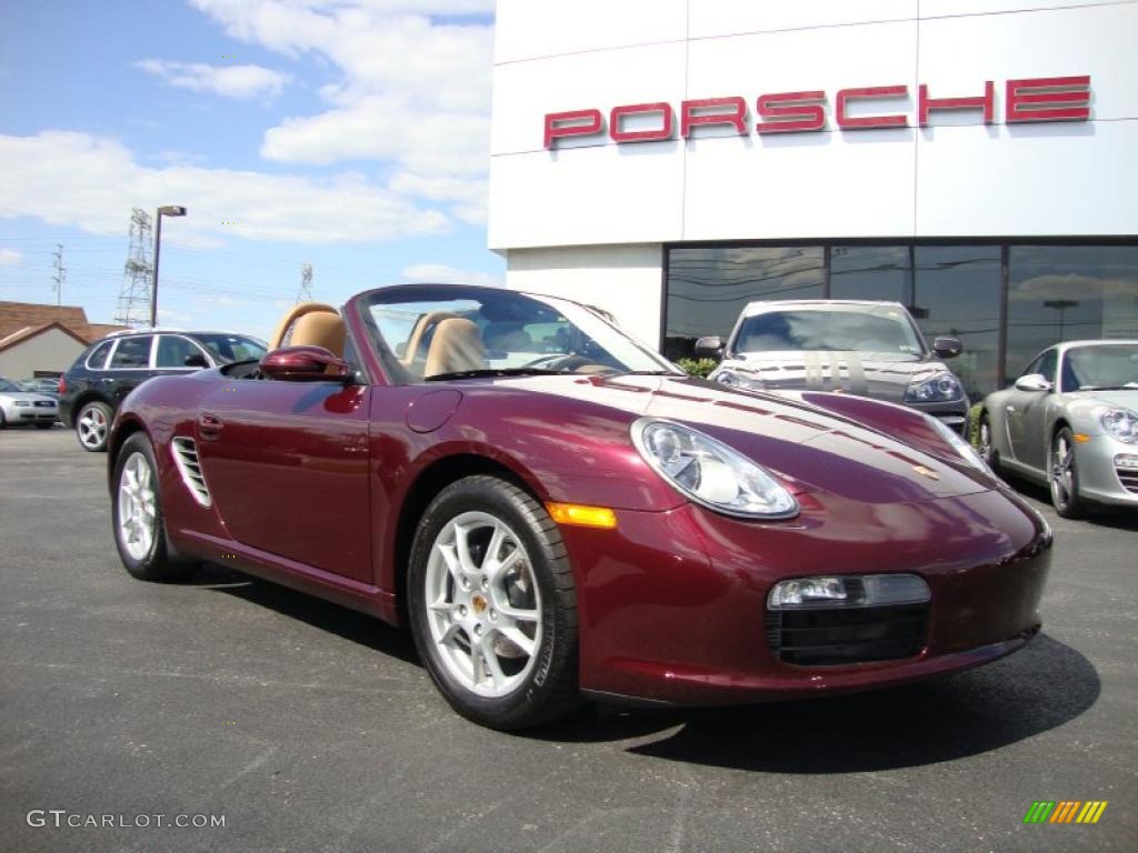 2006 Boxster  - Carmon Red Metallic / Sand Beige photo #5