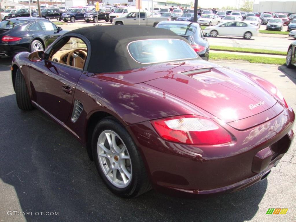 2006 Boxster  - Carmon Red Metallic / Sand Beige photo #44