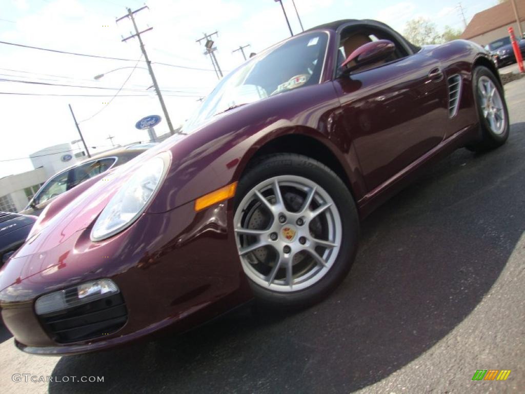 2006 Boxster  - Carmon Red Metallic / Sand Beige photo #45