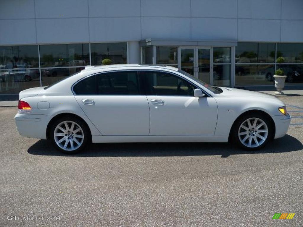 2006 7 Series 750Li Sedan - Alpine White / Dark Beige/Beige III photo #2