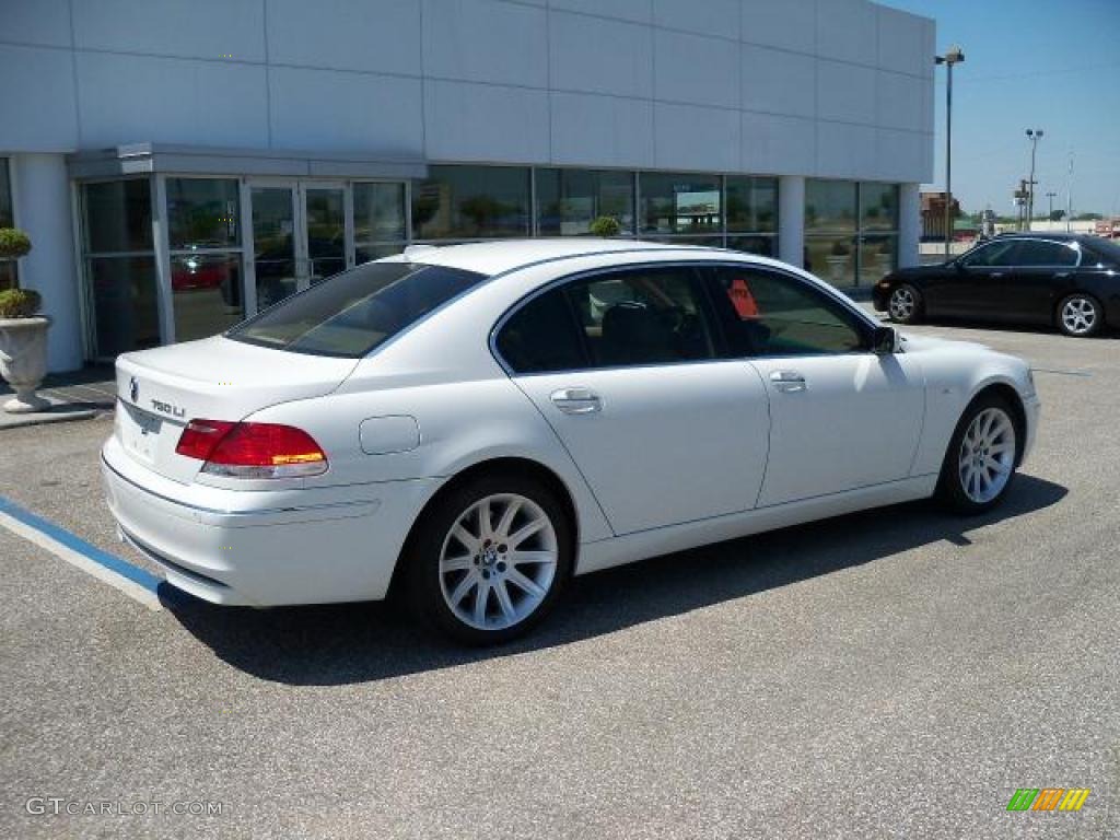 2006 7 Series 750Li Sedan - Alpine White / Dark Beige/Beige III photo #3