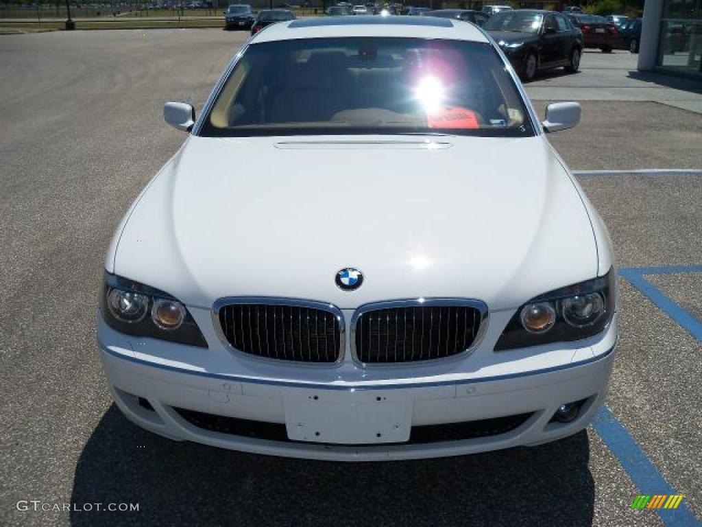 2006 7 Series 750Li Sedan - Alpine White / Dark Beige/Beige III photo #10