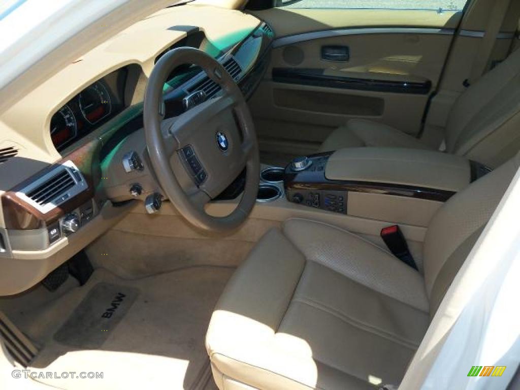 2006 7 Series 750Li Sedan - Alpine White / Dark Beige/Beige III photo #17