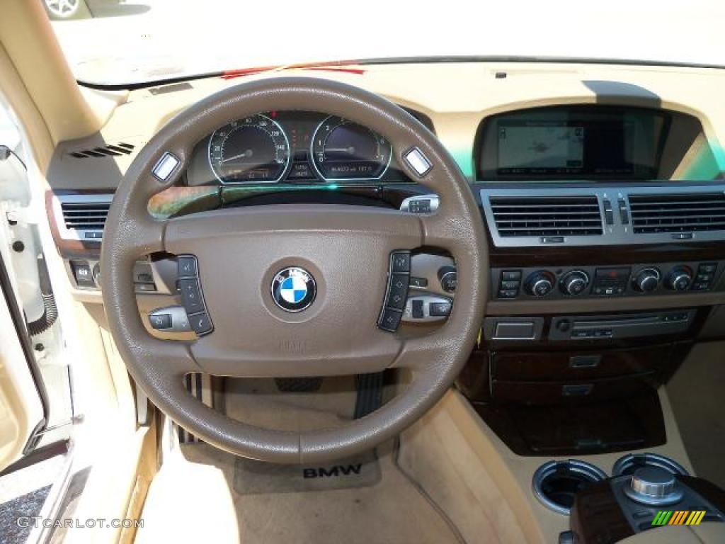 2006 7 Series 750Li Sedan - Alpine White / Dark Beige/Beige III photo #18