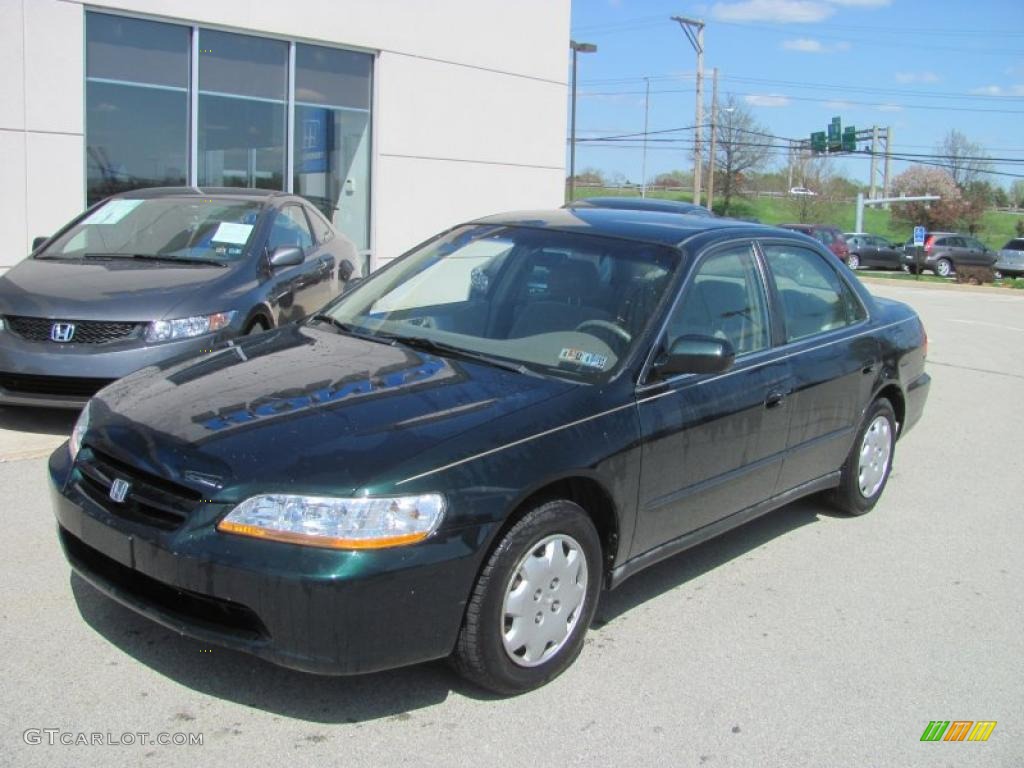 1998 Accord LX Sedan - Dark Emerald Pearl / Ivory photo #2