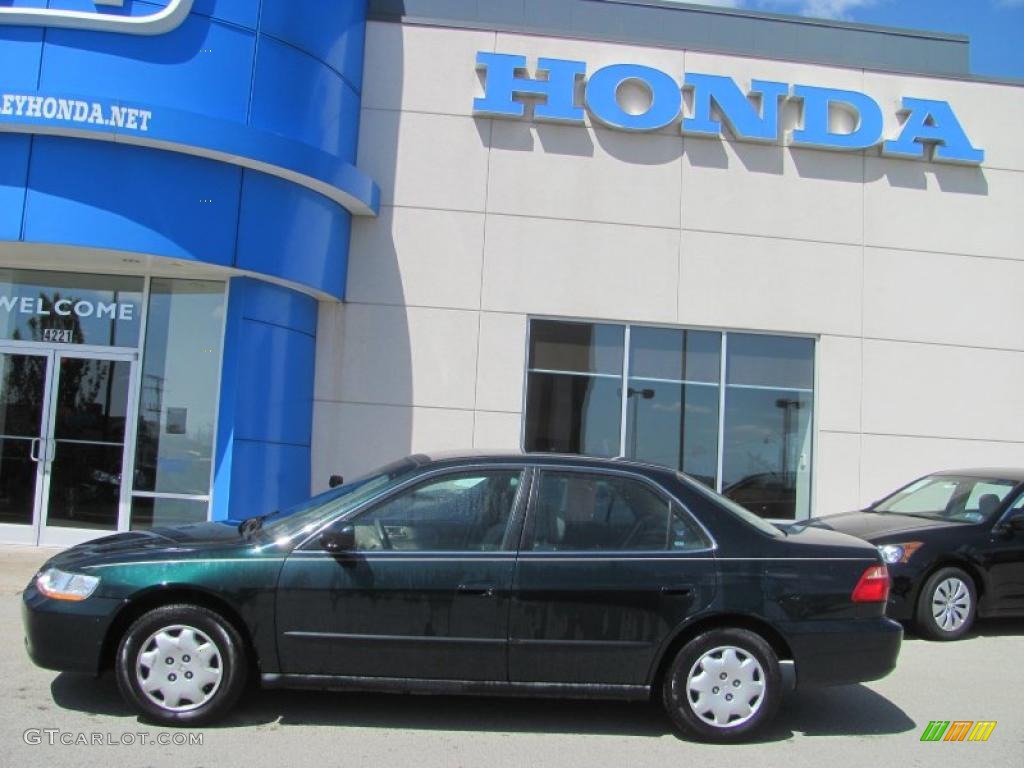 1998 Accord LX Sedan - Dark Emerald Pearl / Ivory photo #3