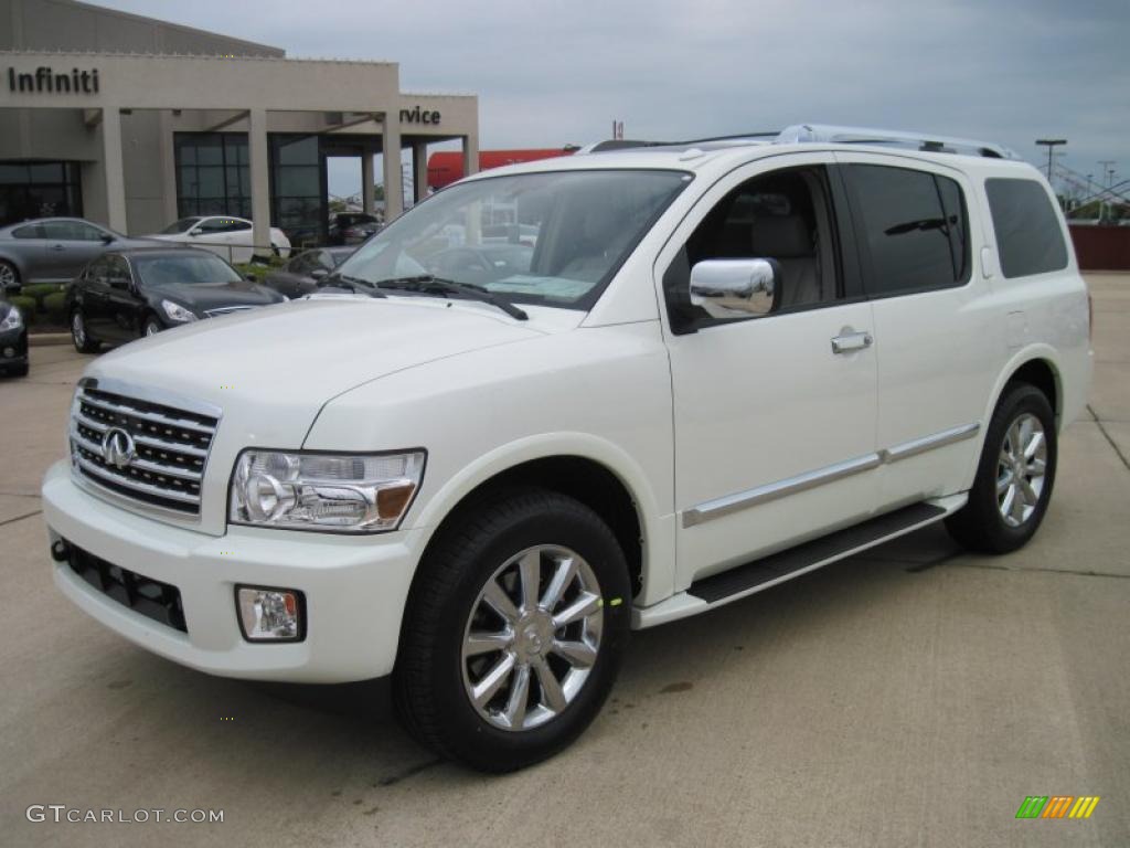 2010 QX 56 - Tuscan White Pearl / Stone photo #1