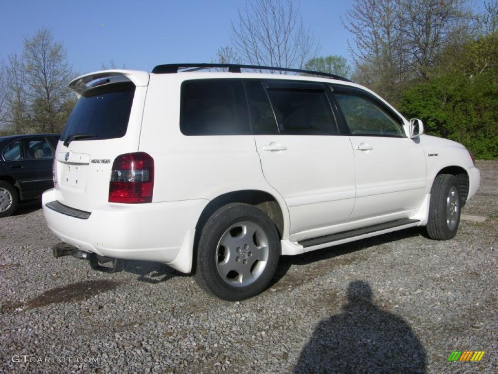 2004 Highlander Limited V6 4WD - Super White / Ivory photo #3
