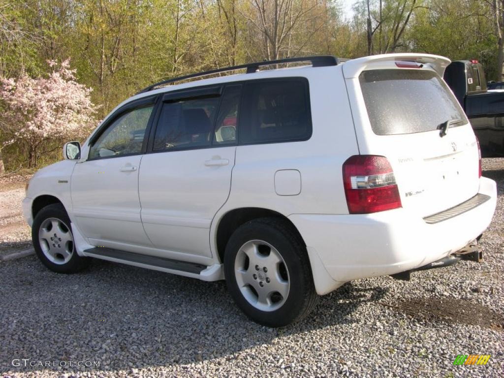 2004 Highlander Limited V6 4WD - Super White / Ivory photo #5
