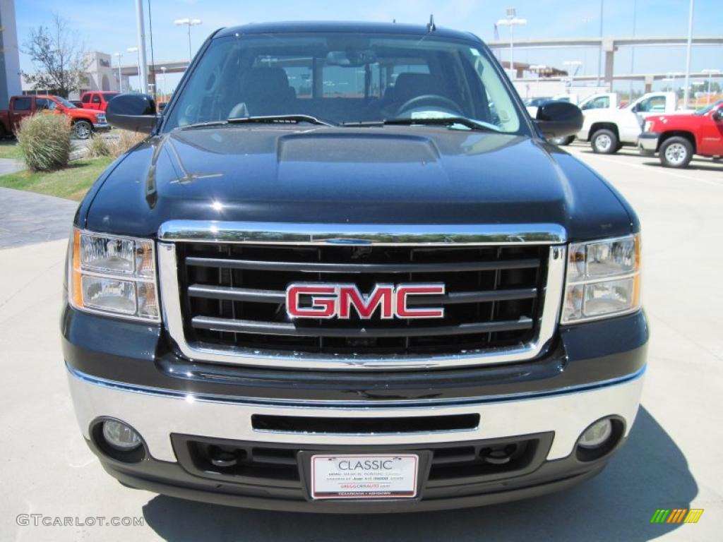 2010 Sierra 1500 SLT Crew Cab 4x4 - Onyx Black / Ebony photo #5