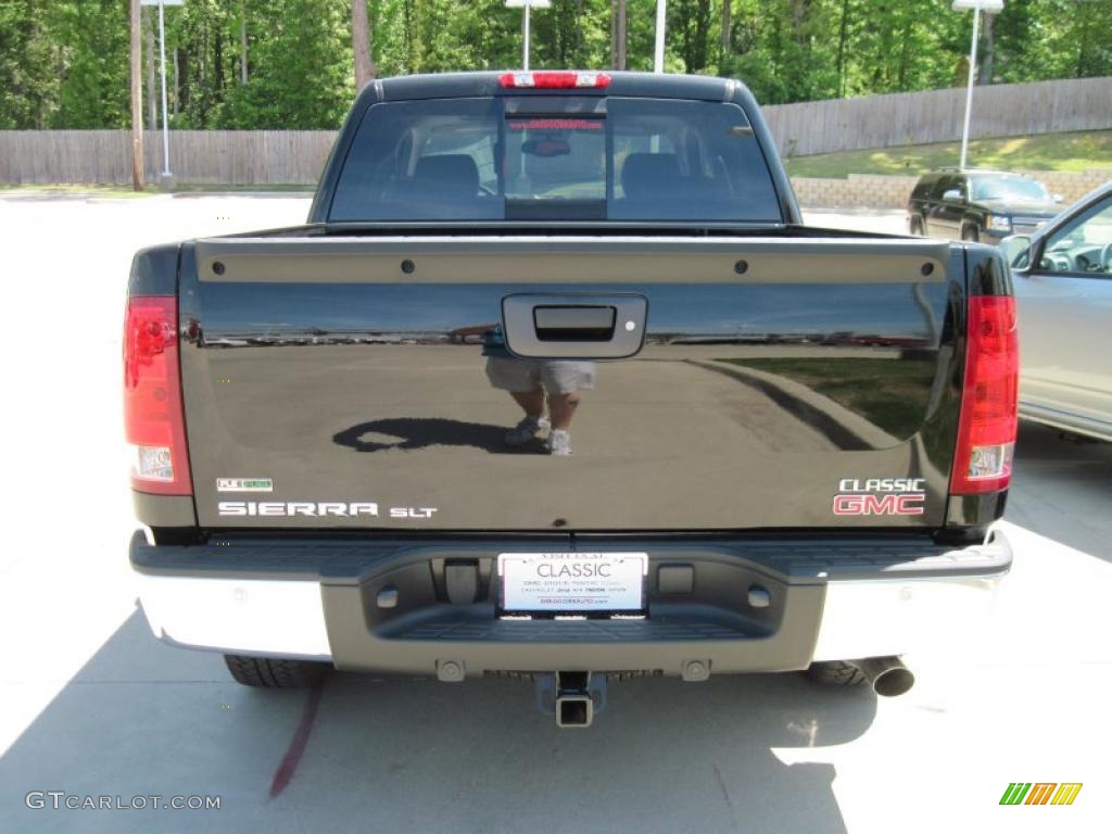 2010 Sierra 1500 SLT Crew Cab 4x4 - Onyx Black / Ebony photo #6