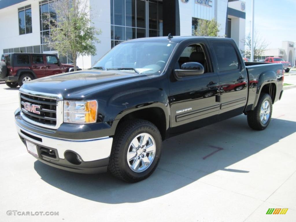 2010 Sierra 1500 SLT Crew Cab 4x4 - Onyx Black / Ebony photo #1