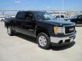 2010 Onyx Black GMC Sierra 1500 SLT Crew Cab 4x4  photo #2