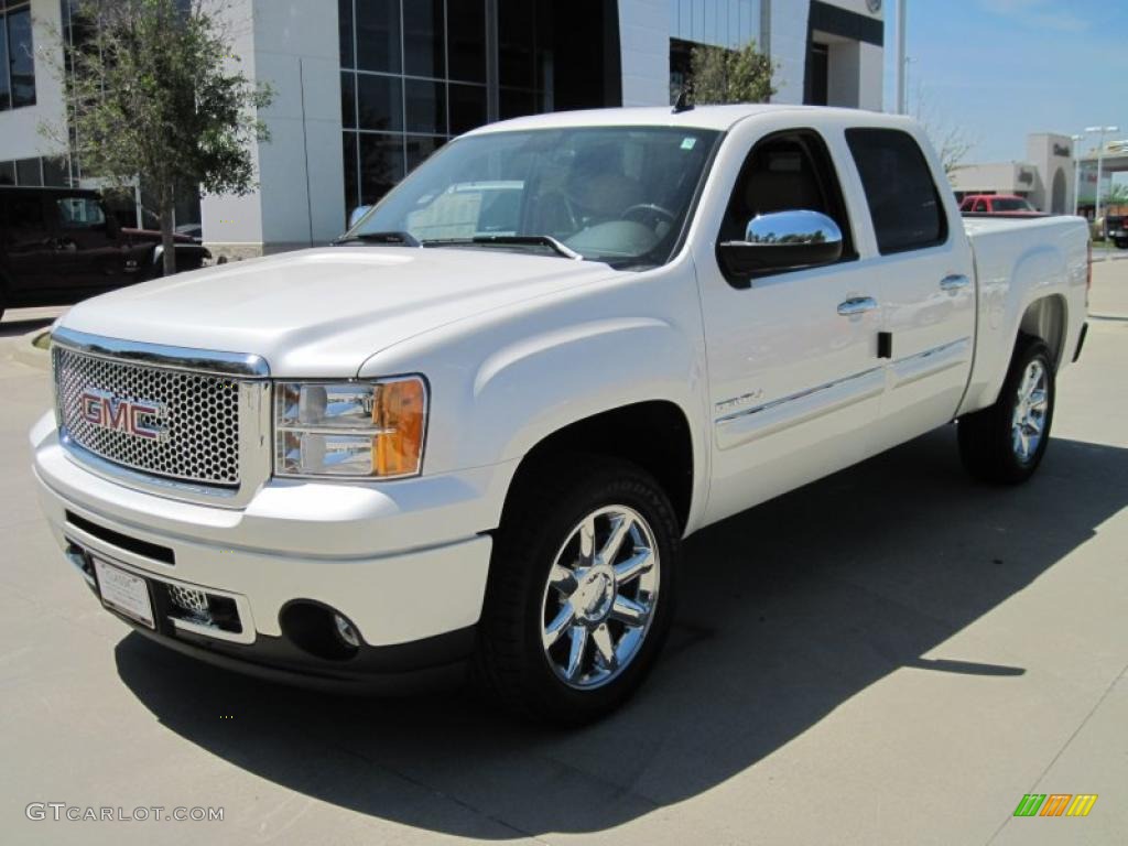 2010 White Diamond Tricoat GMC Sierra 1500 Denali Crew Cab AWD