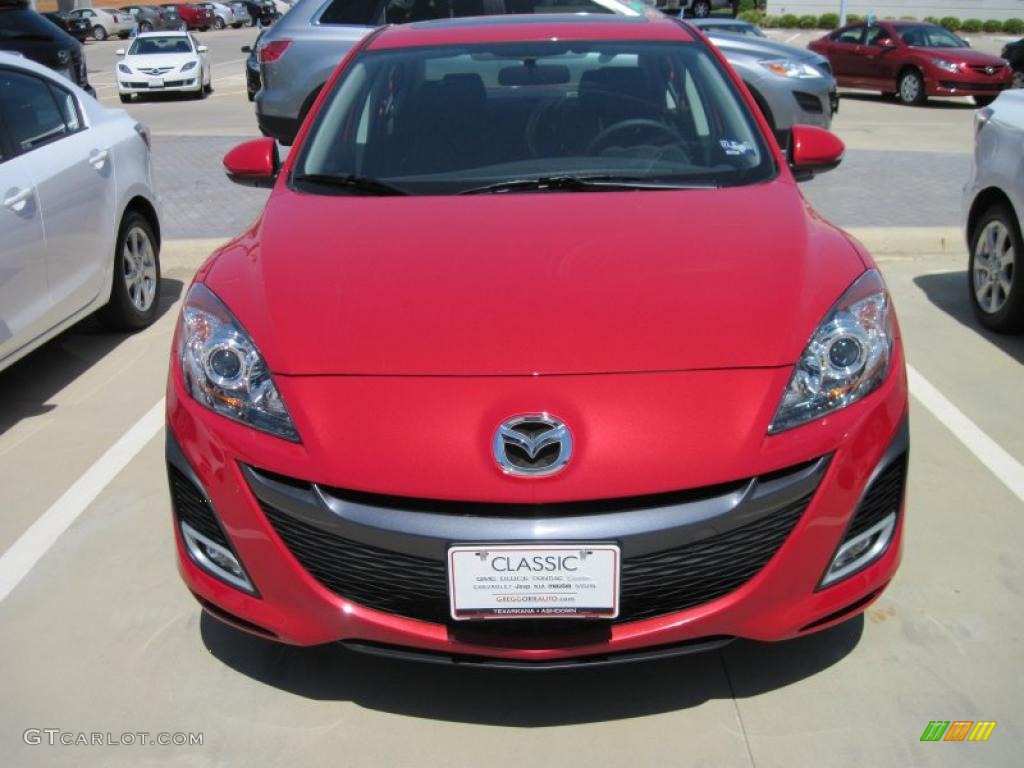 2010 MAZDA3 s Sport 4 Door - Velocity Red Mica / Black photo #3
