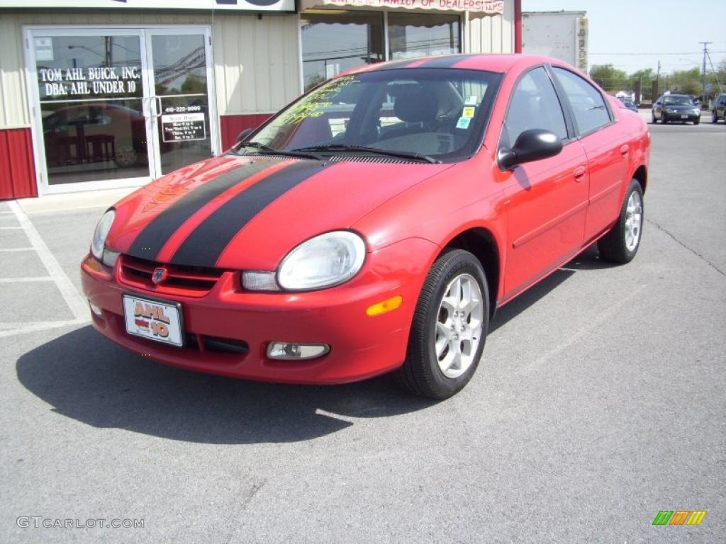 2002 Neon ES - Flame Red / Dark Slate Gray photo #2