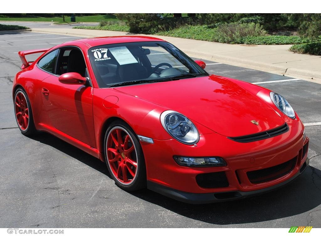 2007 911 GT3 - Guards Red / Black w/Alcantara photo #8