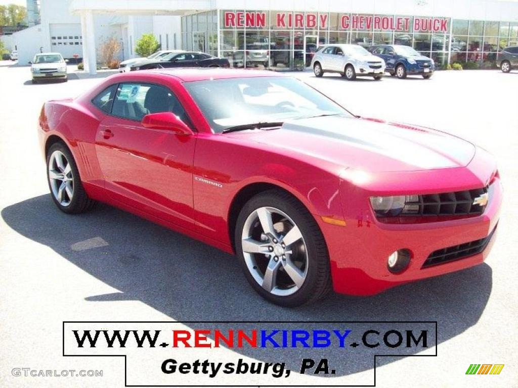 2010 Camaro LT/RS Coupe - Victory Red / Black photo #1