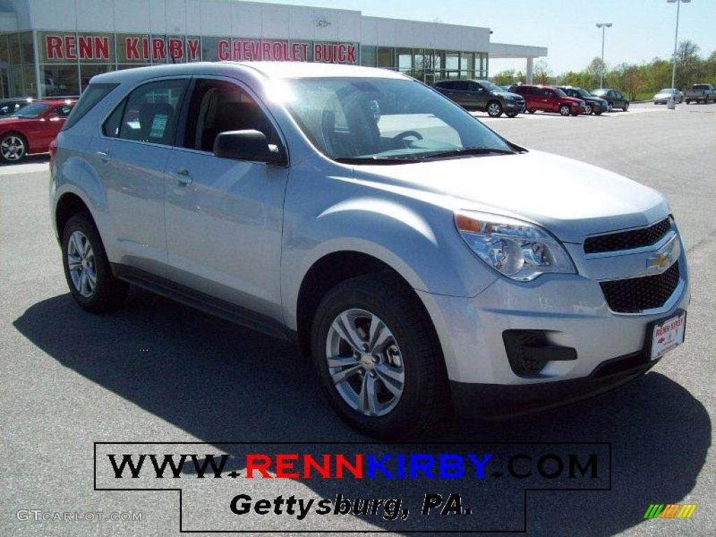 2010 Equinox LS - Silver Ice Metallic / Jet Black/Light Titanium photo #2