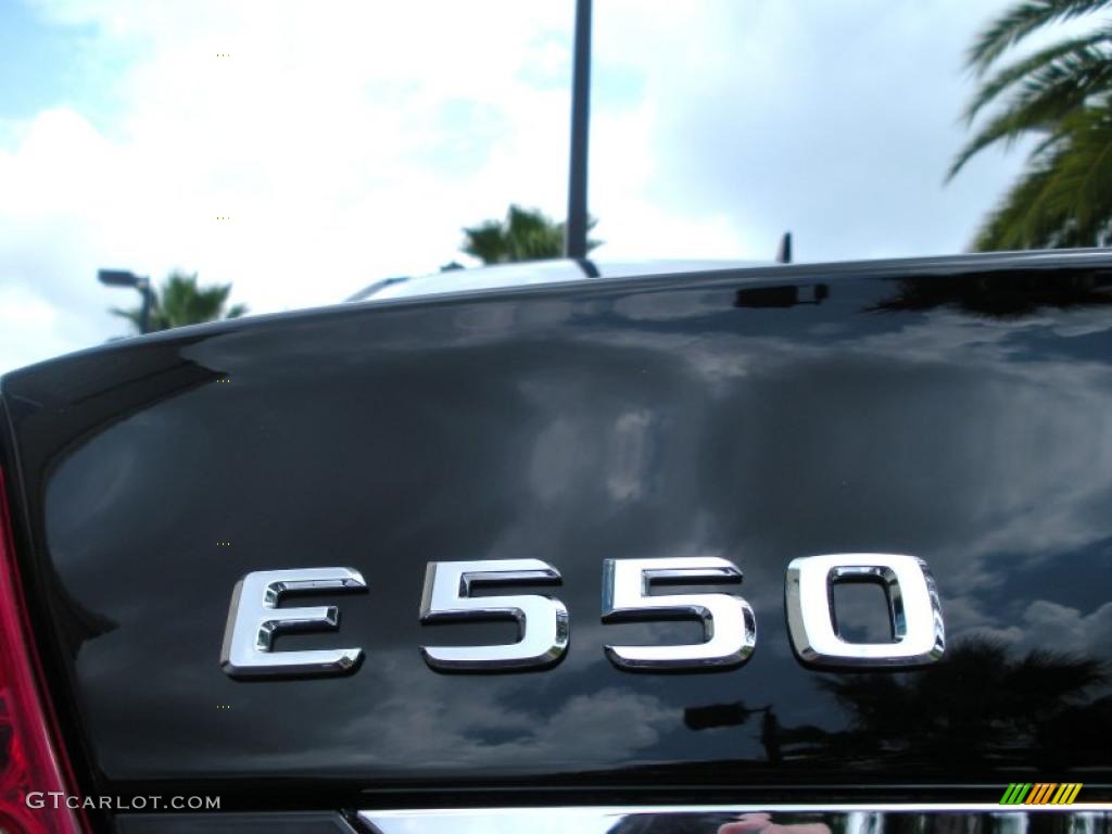 2008 E 550 Sedan - Sienna Black Metallic / Sahara Beige/Black photo #9