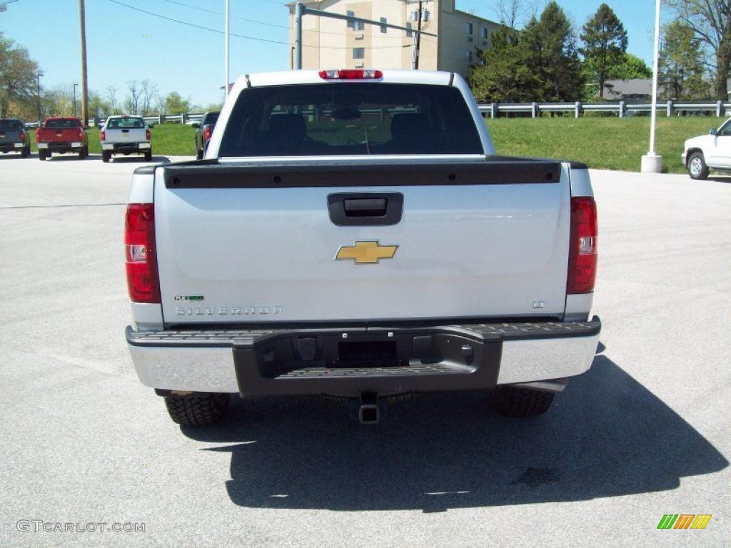 2010 Silverado 1500 LT Crew Cab 4x4 - Sheer Silver Metallic / Ebony photo #7