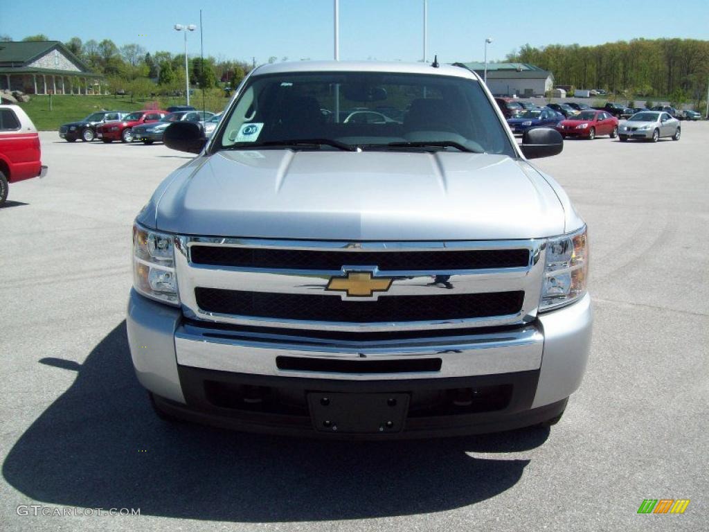 2010 Silverado 1500 LT Crew Cab 4x4 - Sheer Silver Metallic / Ebony photo #13