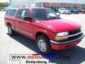 2003 Victory Red Chevrolet S10 LS Extended Cab 4x4  photo #1