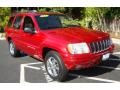 2002 Inferno Red Tinted Pearlcoat Jeep Grand Cherokee Limited  photo #1