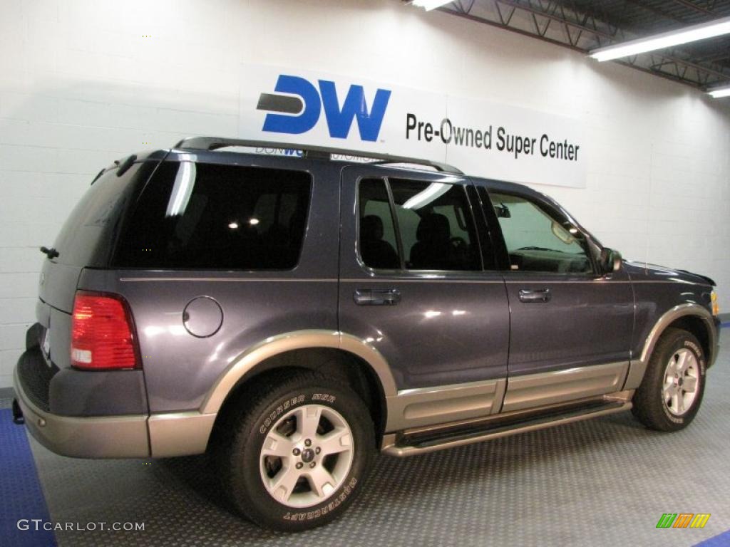 2003 Explorer Eddie Bauer 4x4 - Medium Wedgewood Blue Metallic / Medium Parchment Beige photo #4