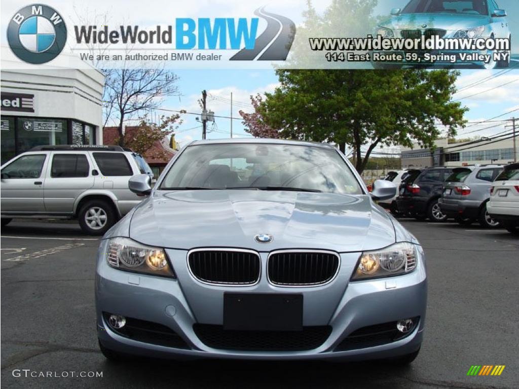 2010 3 Series 328i xDrive Sedan - Blue Water Metallic / Black photo #2