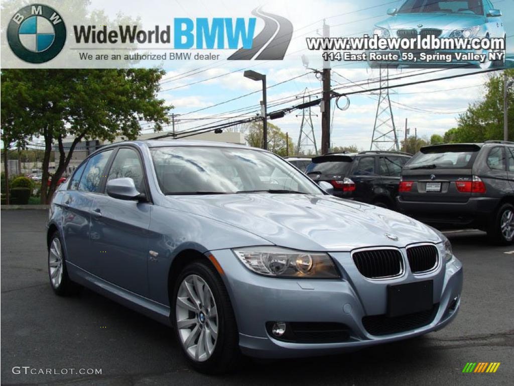 2010 3 Series 328i xDrive Sedan - Blue Water Metallic / Black photo #3
