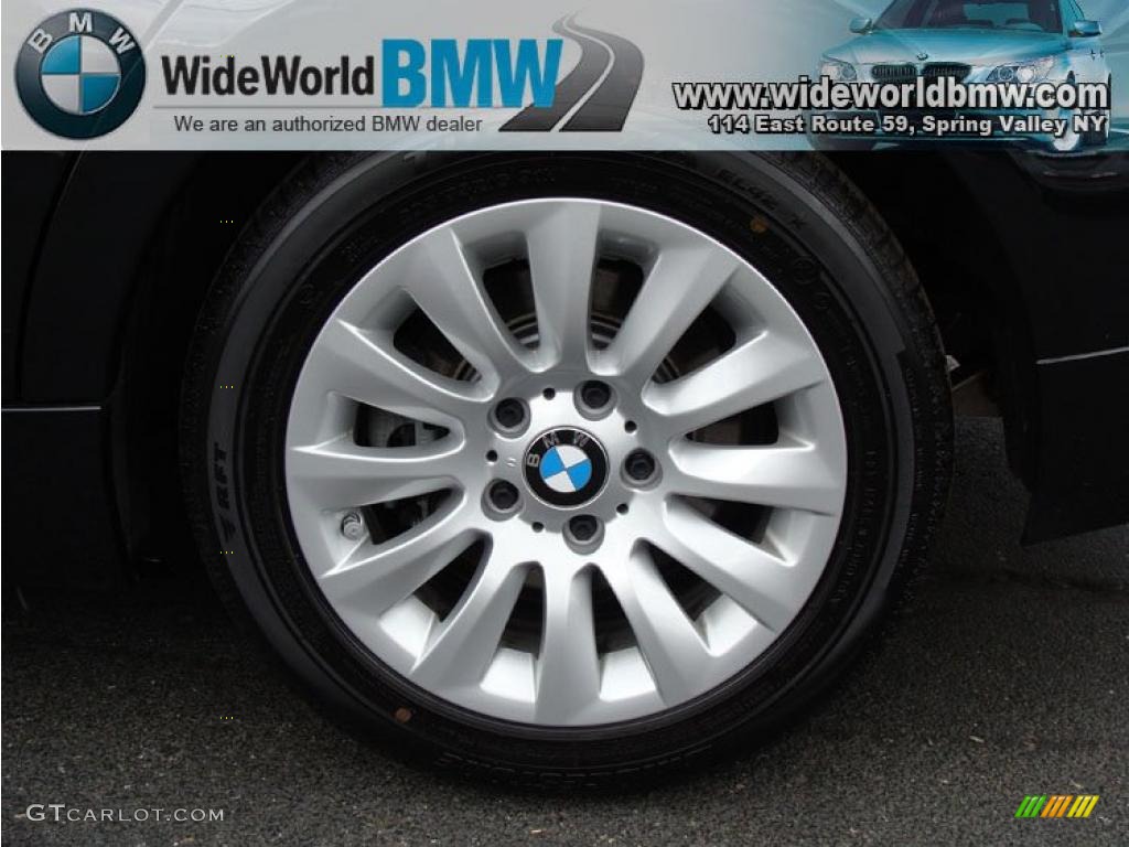 2009 3 Series 328xi Sedan - Black Sapphire Metallic / Beige photo #7