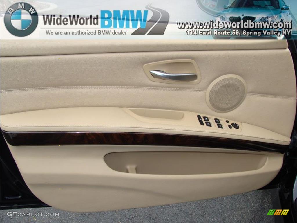 2009 3 Series 328xi Sedan - Black Sapphire Metallic / Beige photo #10