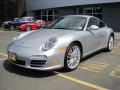 2009 Arctic Silver Metallic Porsche 911 Carrera 4 Coupe  photo #3