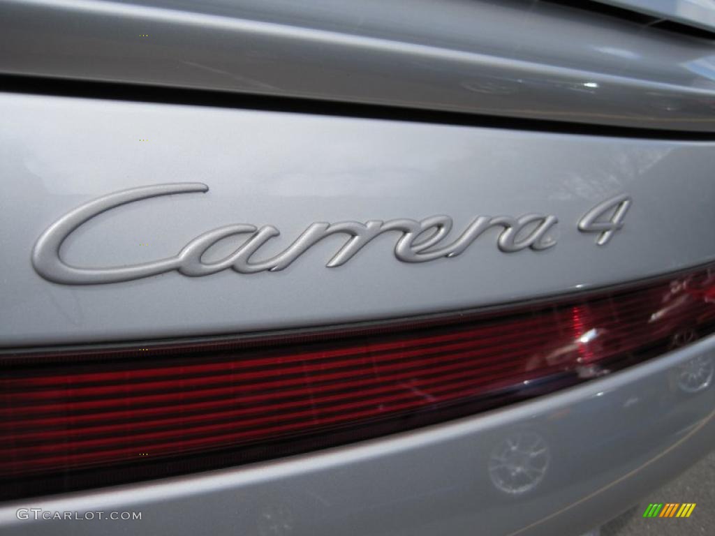 2009 911 Carrera 4 Coupe - Arctic Silver Metallic / Black photo #6