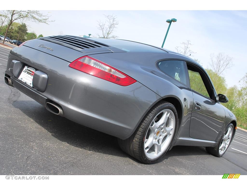 2007 911 Carrera Coupe - Meteor Grey Metallic / Black Standard Leather photo #6