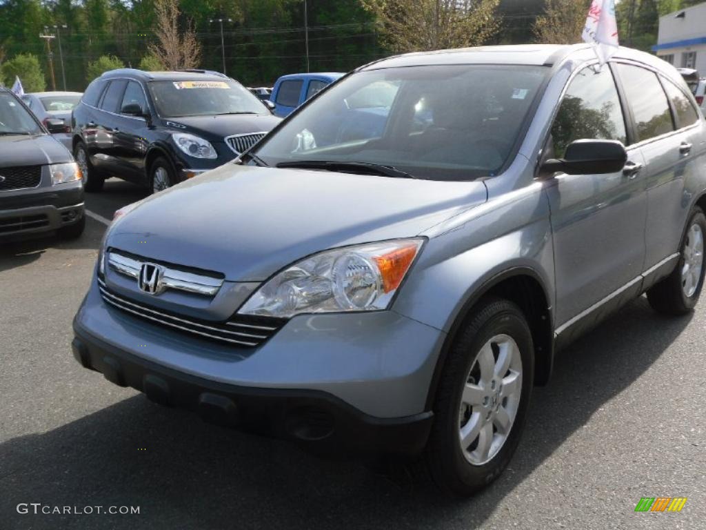 2008 CR-V EX - Glacier Blue Metallic / Gray photo #6