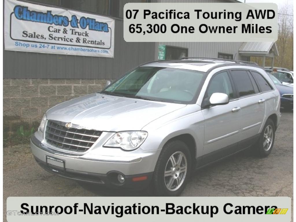 2007 Pacifica Touring AWD - Silver Steel Metallic / Dark Khaki/Light Graystone photo #1