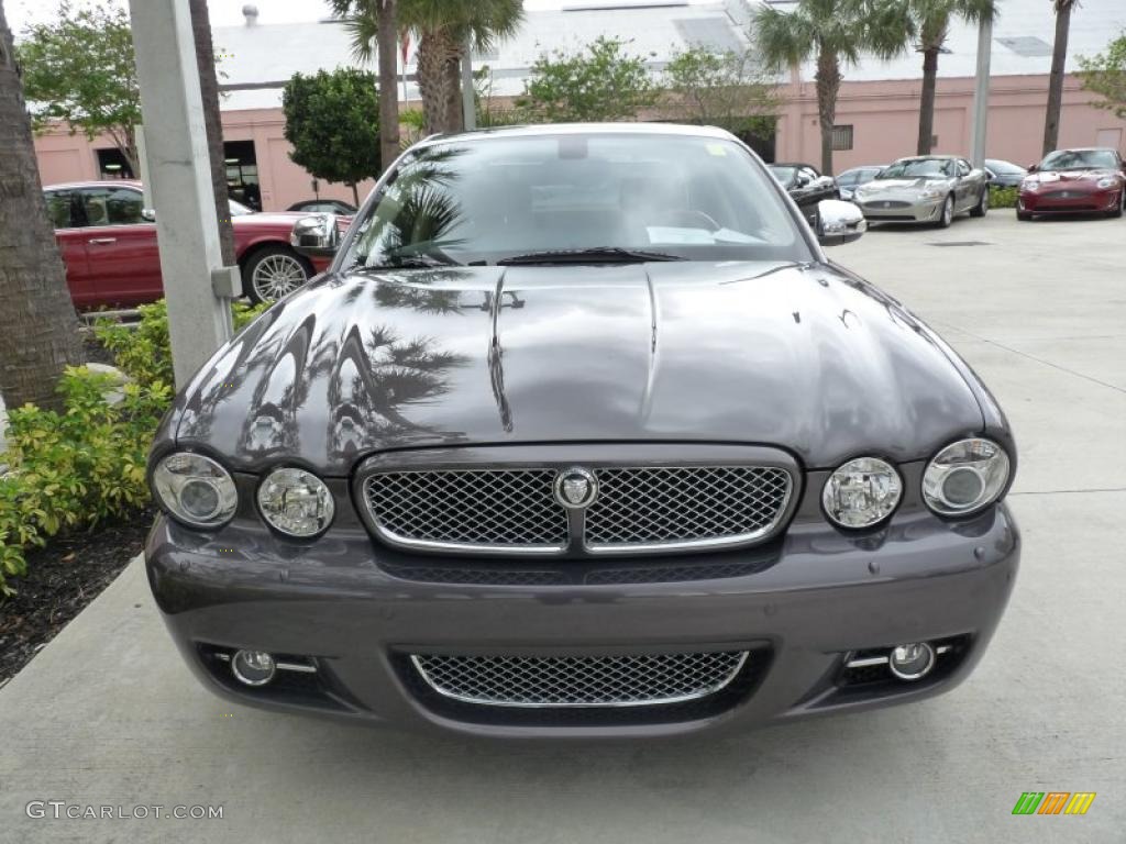 2008 XJ Vanden Plas - Pearl Grey Metallic / Champagne/Charcoal photo #2
