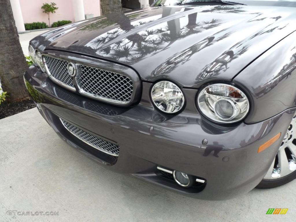 2008 XJ Vanden Plas - Pearl Grey Metallic / Champagne/Charcoal photo #12