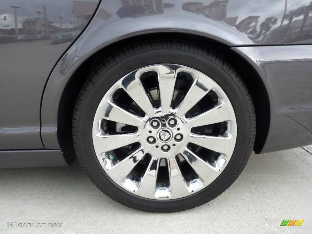 2008 XJ Vanden Plas - Pearl Grey Metallic / Champagne/Charcoal photo #18