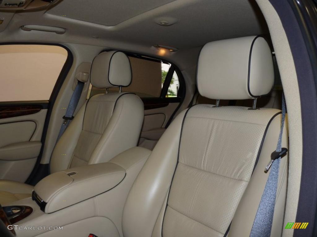 2008 XJ Vanden Plas - Pearl Grey Metallic / Champagne/Charcoal photo #22