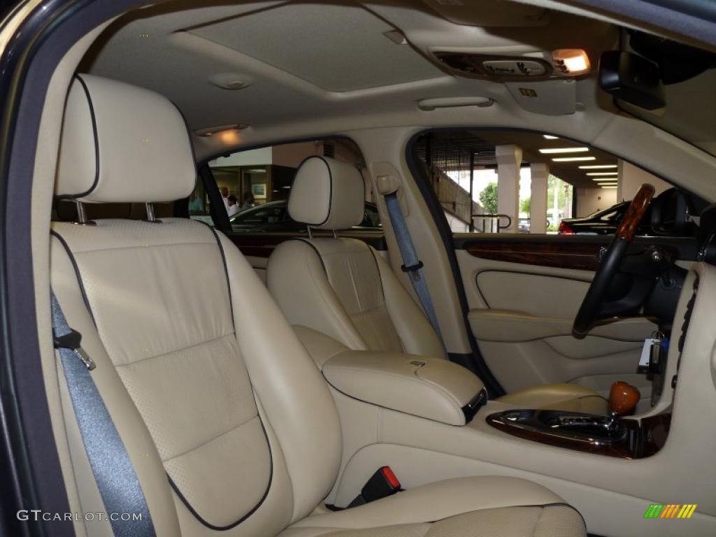2008 XJ Vanden Plas - Pearl Grey Metallic / Champagne/Charcoal photo #33