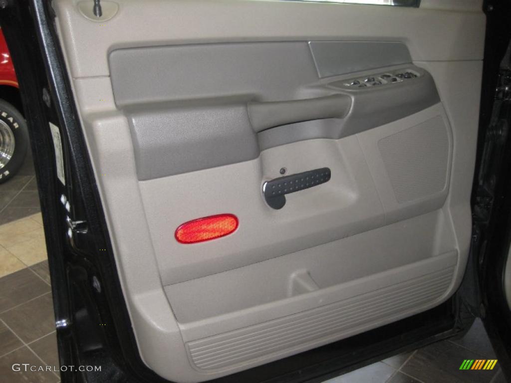 2008 Ram 1500 Lone Star Edition Quad Cab - Brilliant Black Crystal Pearl / Medium Slate Gray photo #13