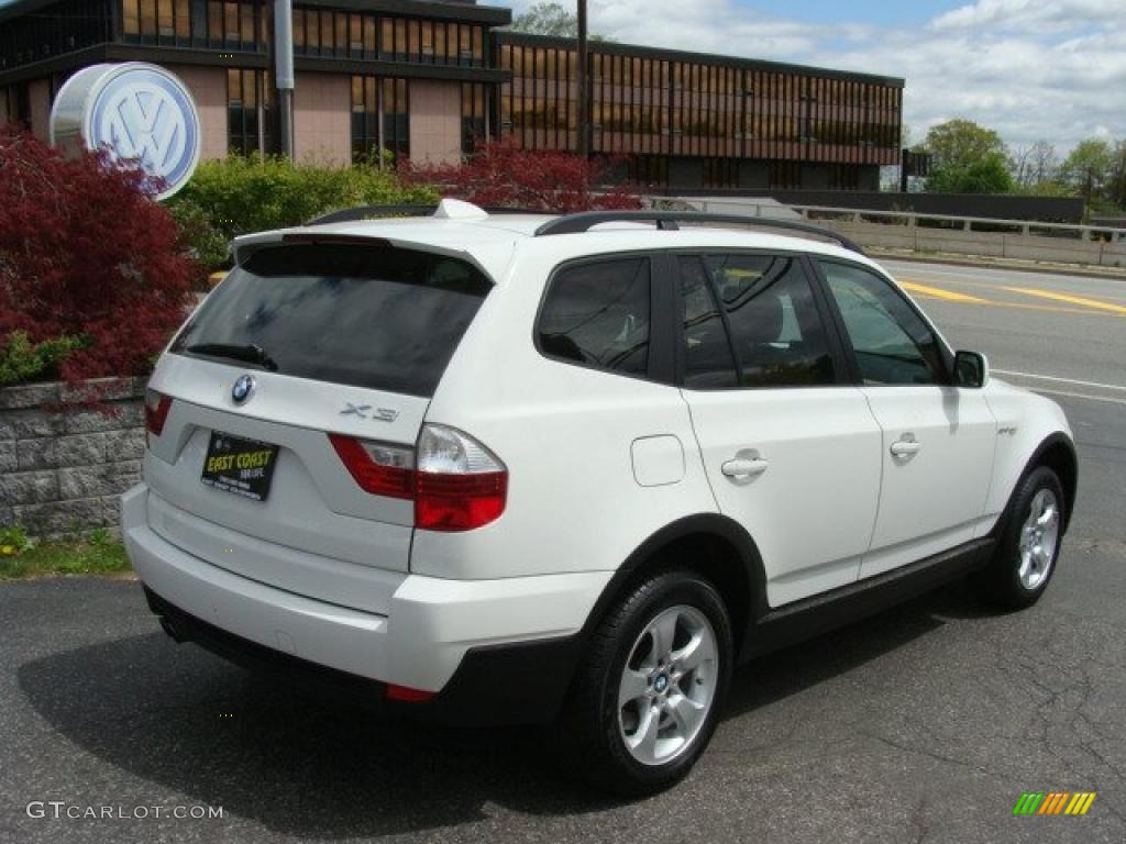 2007 X3 3.0si - Alpine White / Sand Beige photo #3
