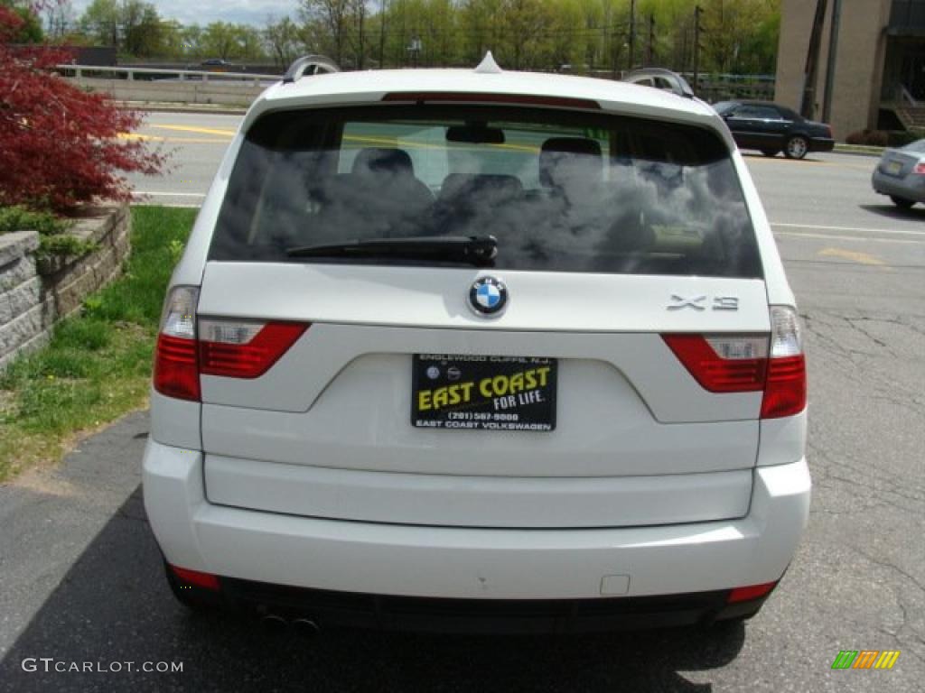 2007 X3 3.0si - Alpine White / Sand Beige photo #4