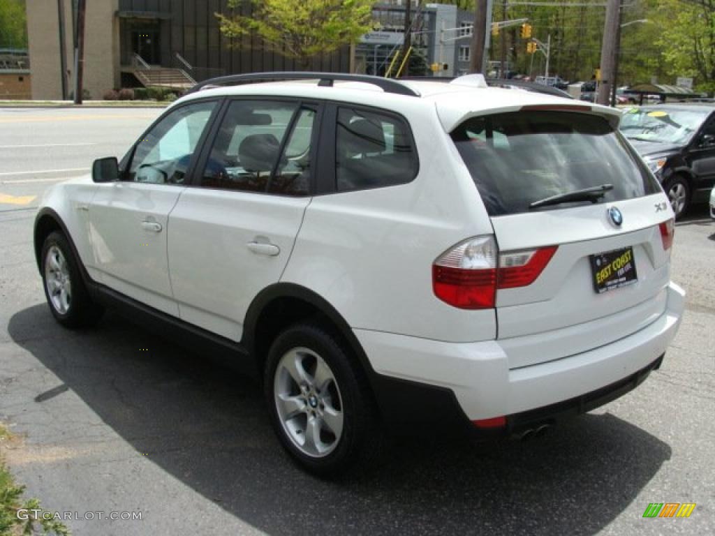 2007 X3 3.0si - Alpine White / Sand Beige photo #5