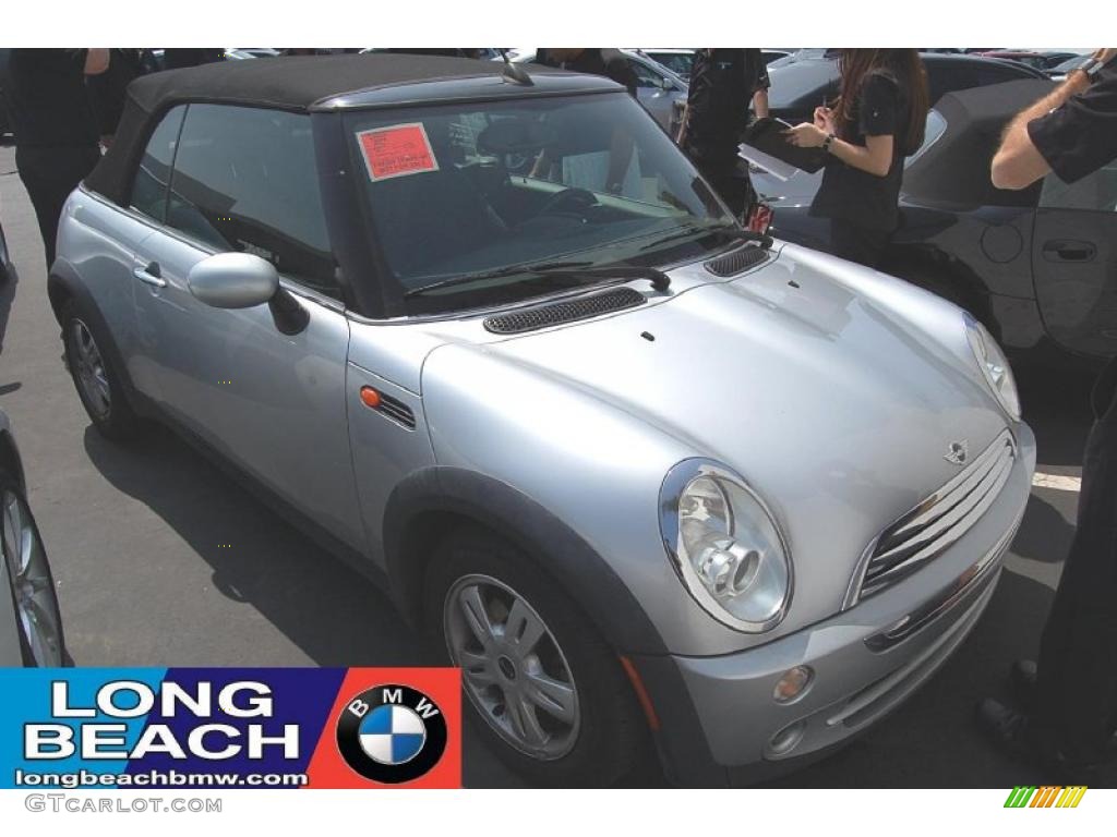2006 Cooper Convertible - Pure Silver Metallic / Panther Black photo #1